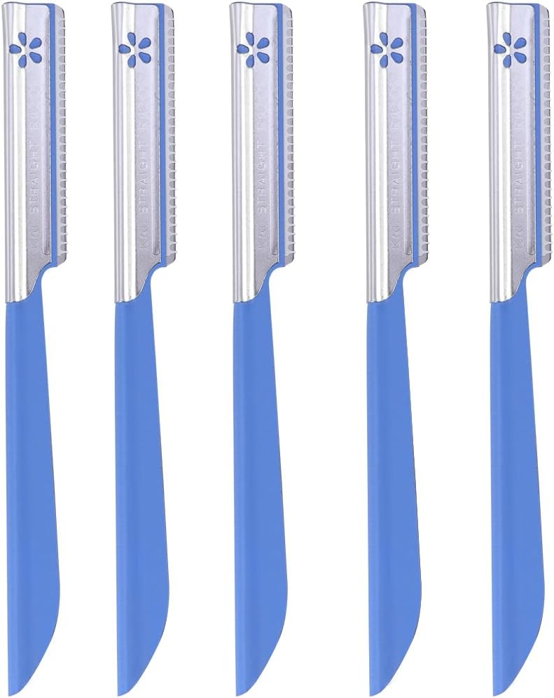 Tinksky 5pcs Eyebrow Shaper Razor Trimmer Shaver Hair Remover Set (Blue) - Image 1